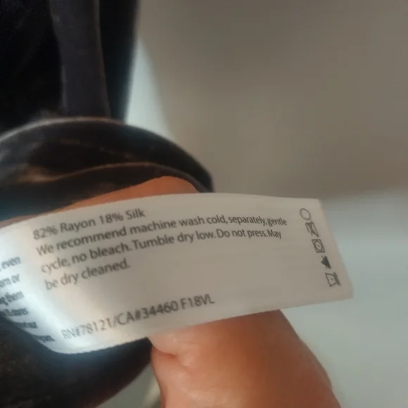 EILEEN FISHER Mock neck Velvet Dress with Pockets size XXS - Picture 7 of 8